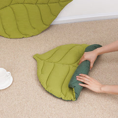 Leaf Shape Dog Bed Mat Crate Pad