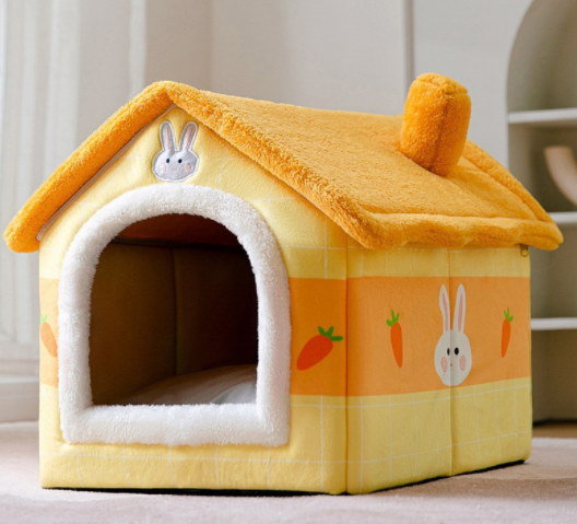 Foldable Dog House Pet Cat Bed Villa