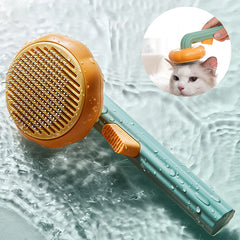 Pet Cat Brush Self-cleaning Comb Looper 