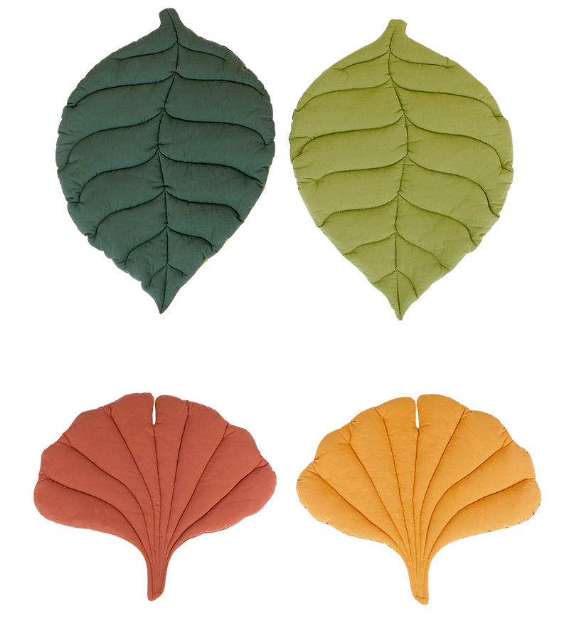 Leaf Shape Dog Bed Mat Crate Pad