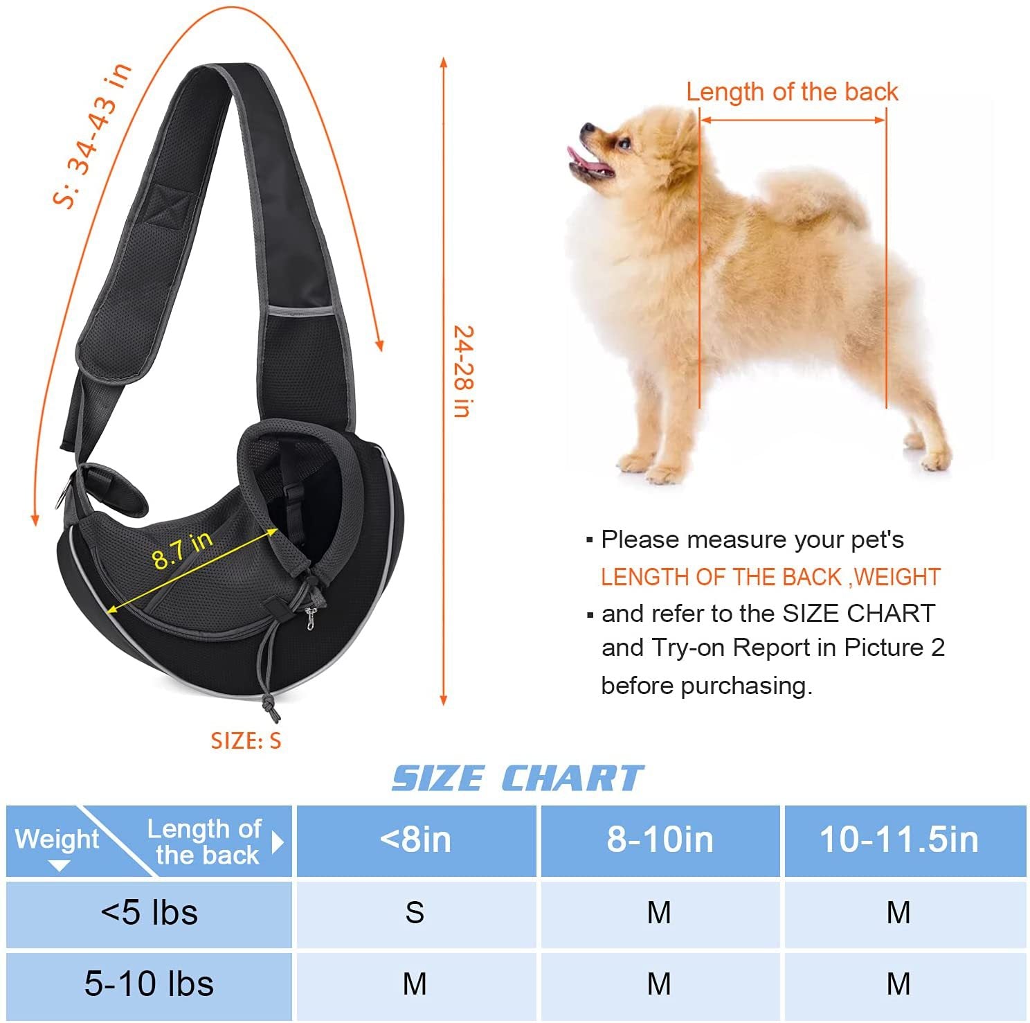 Pets Carrying Crossbody Bag