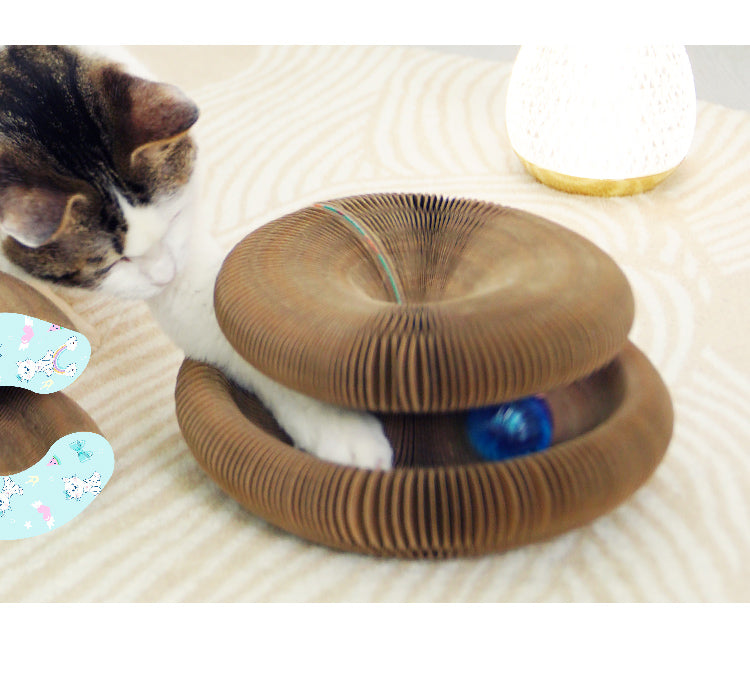 Corrugated Foldable Cat Scratcher Cardboard