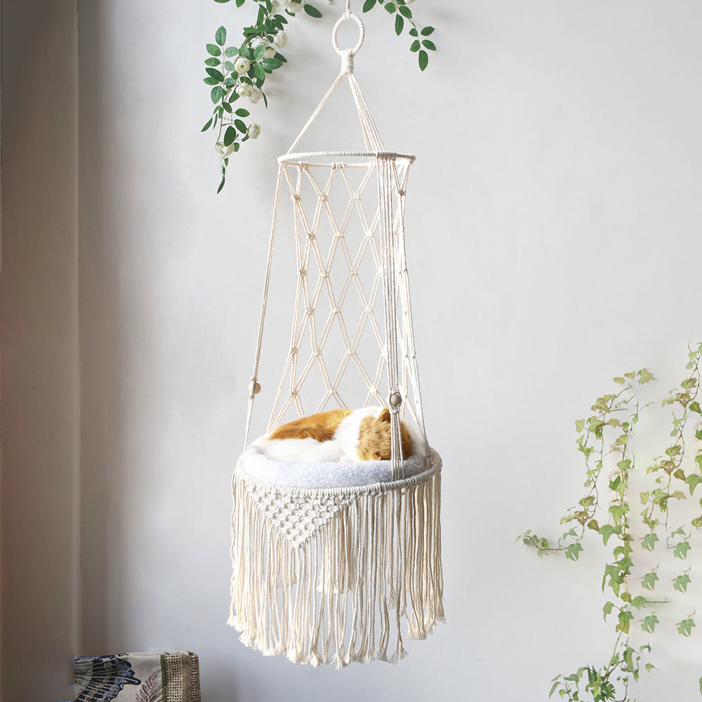 Hanging Pet Bed Hammock Cat Swing