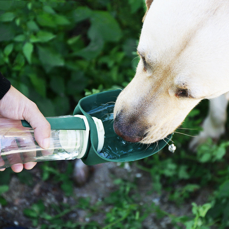 2 in 1 Portable Pet Dog Water Bottle